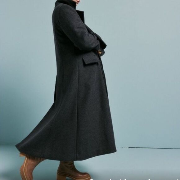 FREE PEOPLE Victoria Coat / Heathered Charcoal - Picture 5 of 10